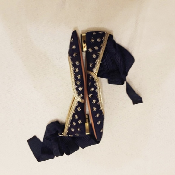 SOLD! Aquazzura Bliss Embellished Suede Flats - Picture 7 of 8